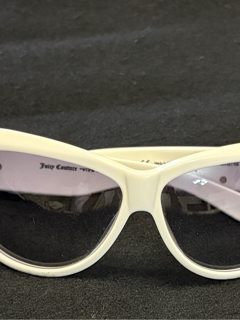 Vintage Y2K Juicy Couture "Lady Luck" Sunglasses in White (Made in Italy) - Picture 2 of 12